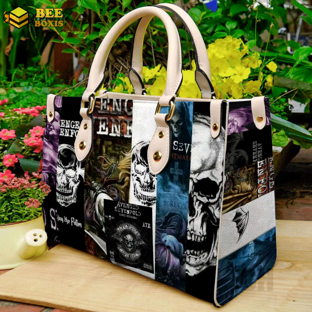 Avenged sevenfold leather handbag for women gift