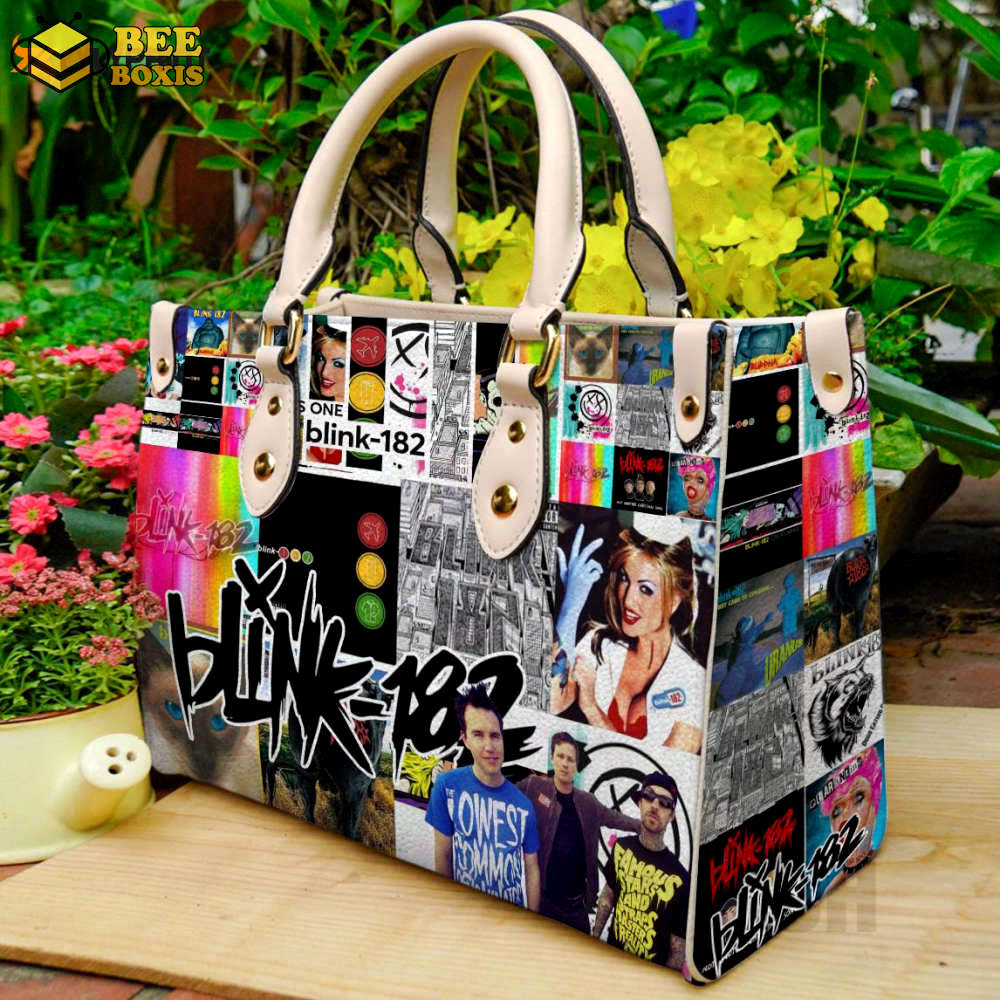 Blink 182 f leather handbag for women gift