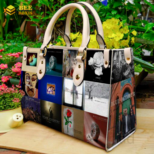 Blue october 1 leather handbag gift for women