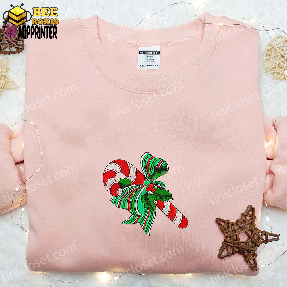 Candy cane mistletoe shirt & christmas hoodie: best family gifts