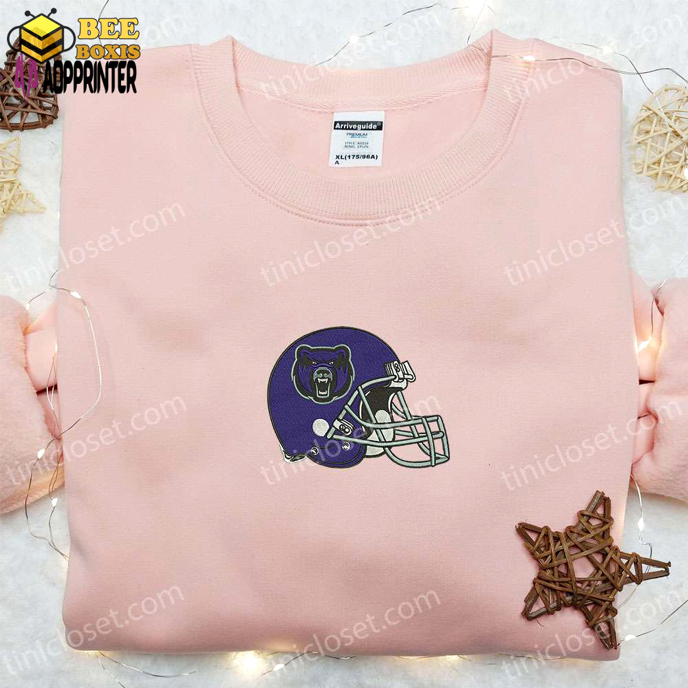 Central arkansas bears helmet embroidered shirt & ncaa sports hoodie – perfect gift idea!