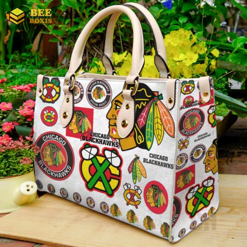 Chicago blackhawks 1 leather handbag gift for women