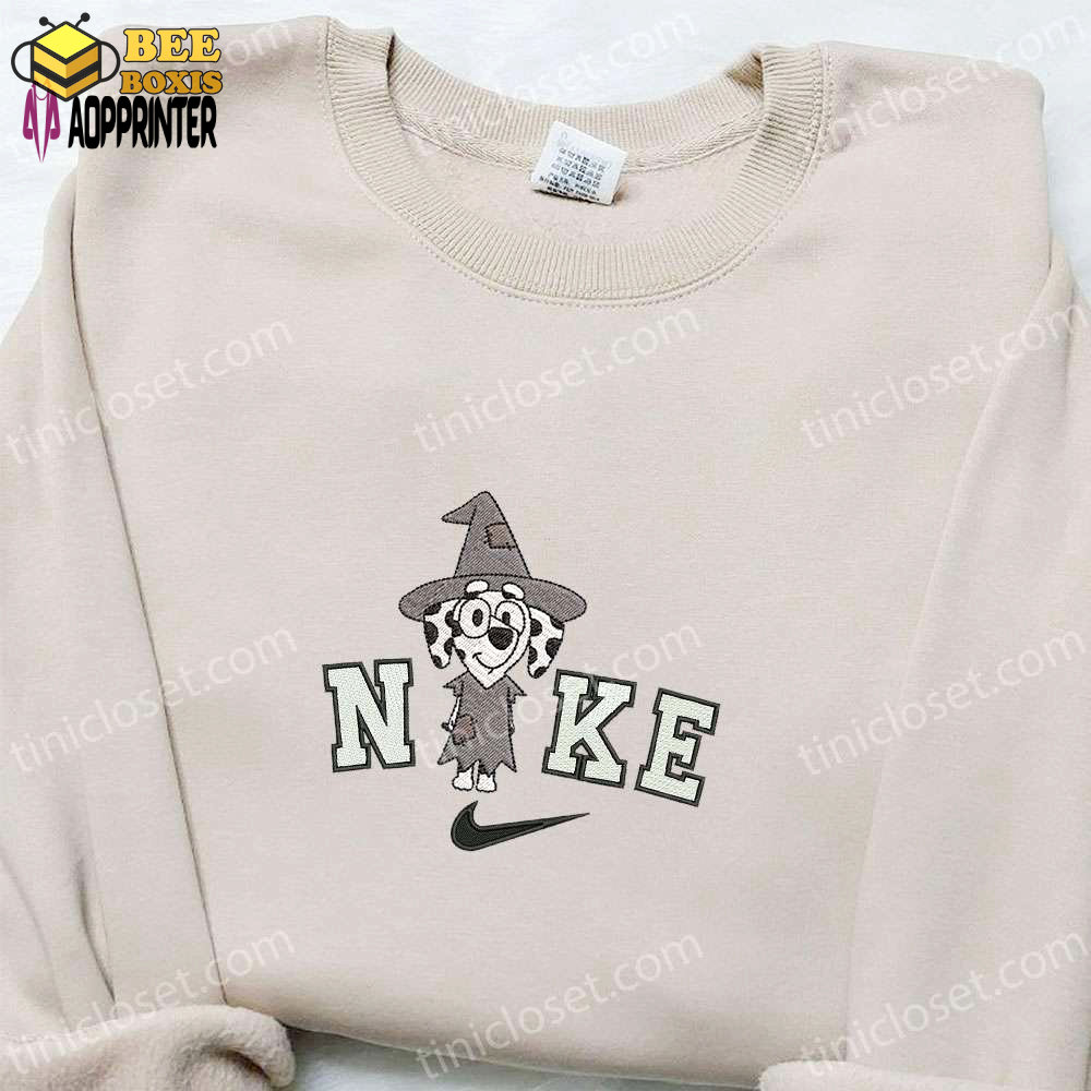 Chloe witch bluey x nike embroidered hoodie – adorable halloween sweatshirt