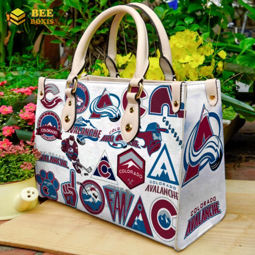 Colorado avalanche leather handbag gift for women