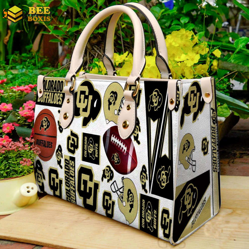 Colorado buffaloes leather handbag