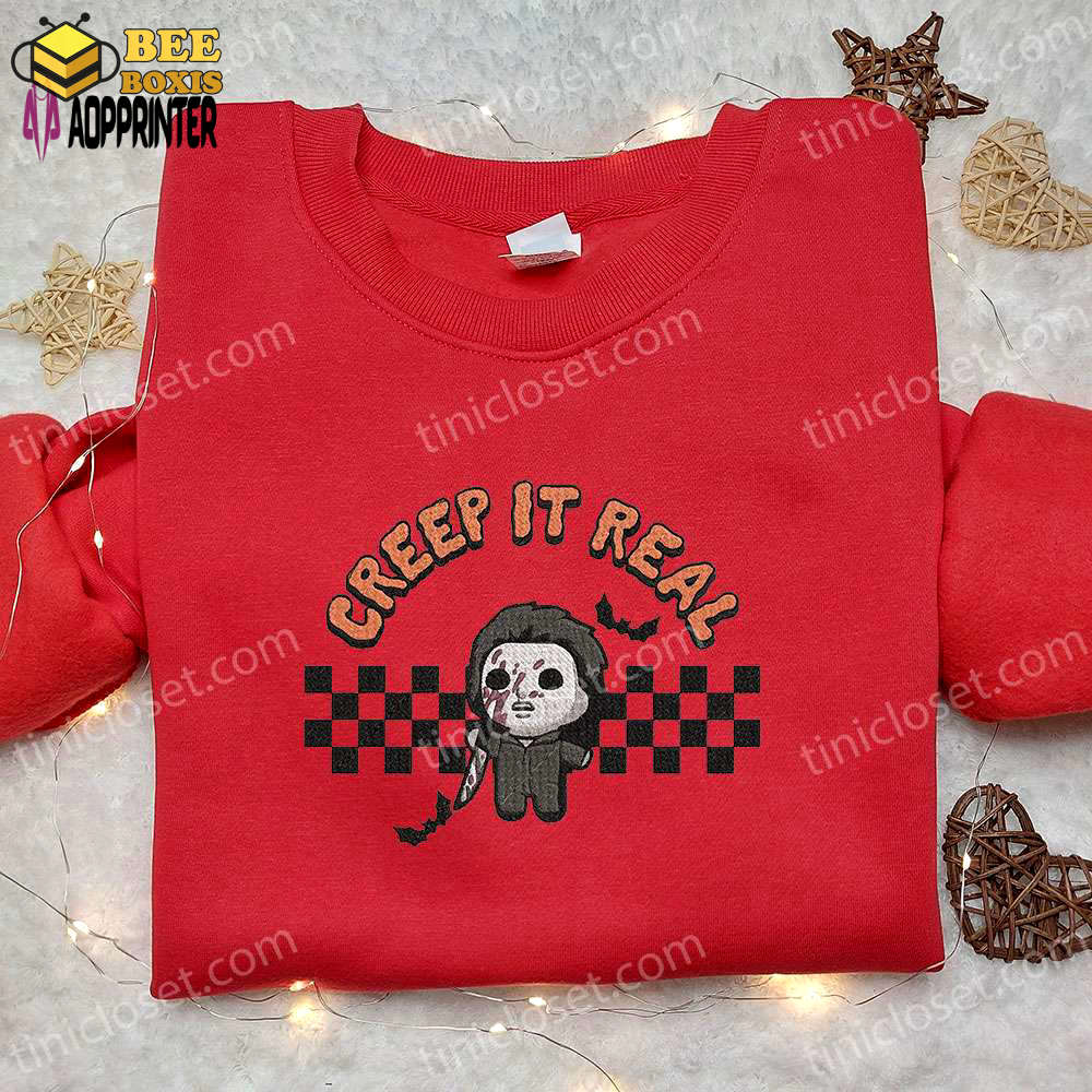 Creep it real michael myers hoodie & horror movie tee – best gift ideas