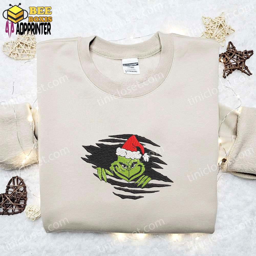 Creepy grinch merry christmas hoodie & movie t-shirt: best gift ideas