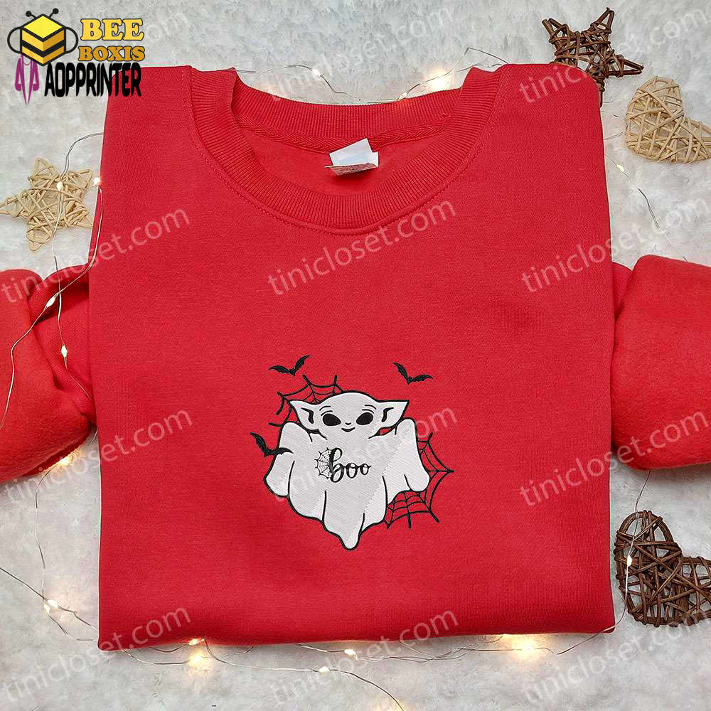 Cute baby yoda boo ghost shirt & hoodie: perfect halloween gift ideas