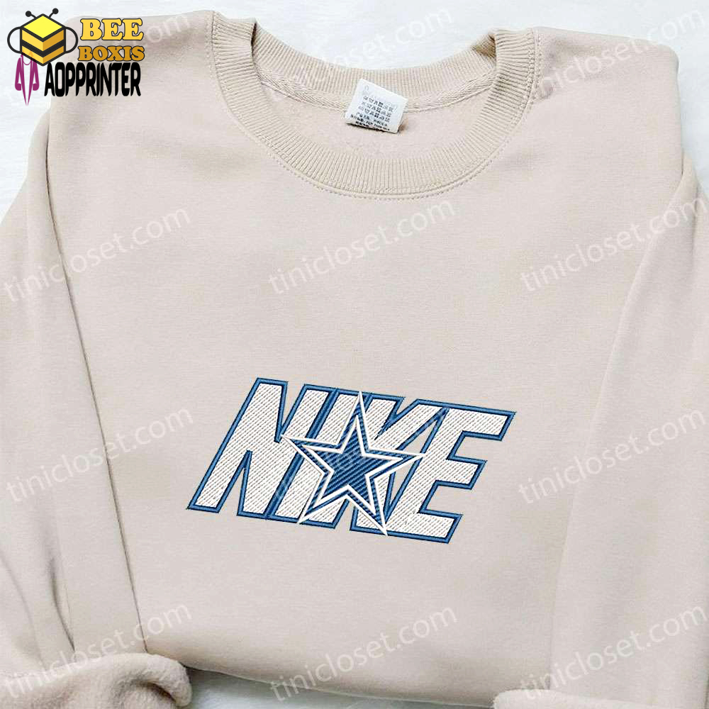Dallas cowboys x nike embroidered shirt & hoodie: ultimate nfl sports gift ideas