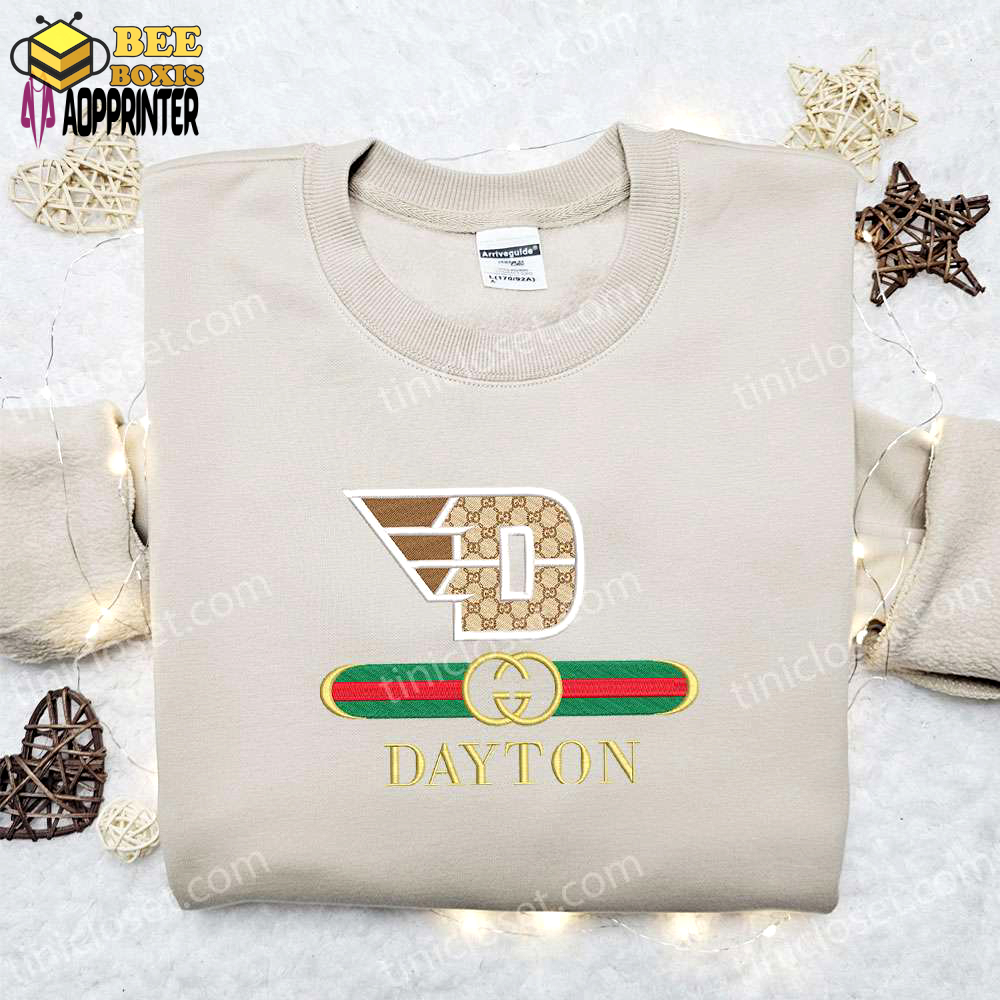 Dayton flyers x gucci embroidered shirt & ncaa sports hoodie – best gift idea