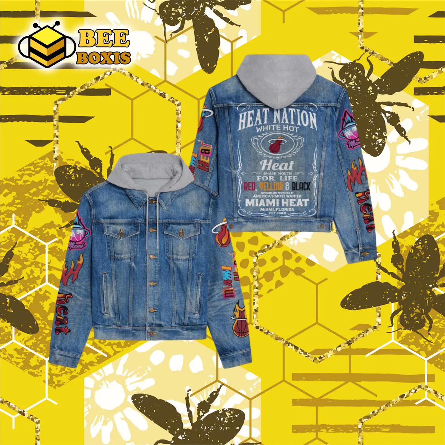 Deat nation white hot heat for life red yellow black hooded denim jacket.png