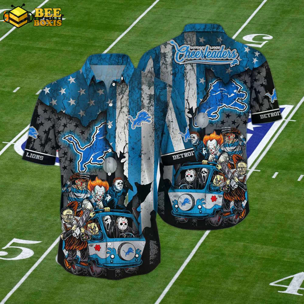 Detroit lions hawaiian shirt set – hot trending style for men women & kids