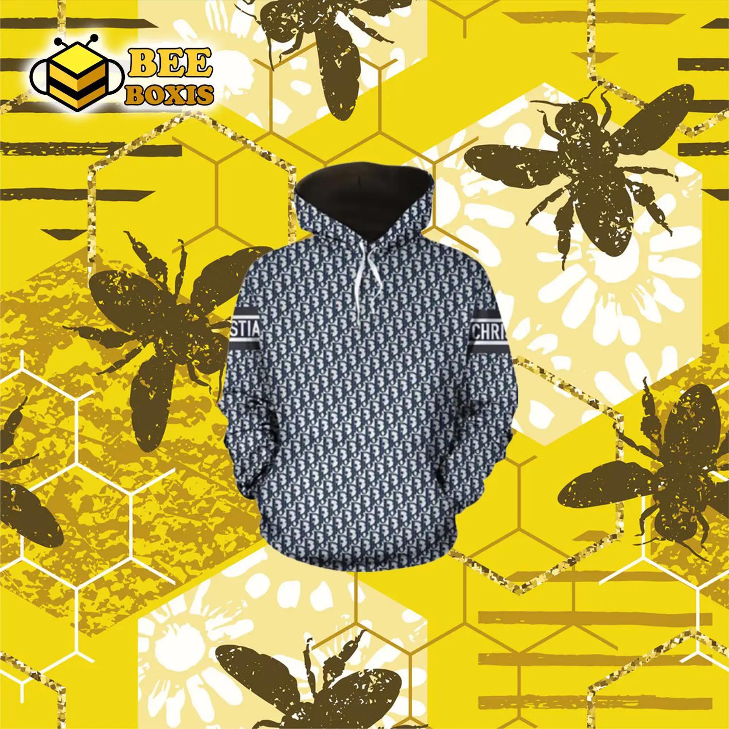 Dior blue unisex hoodie for men women luxury brand clothing clothes outfit