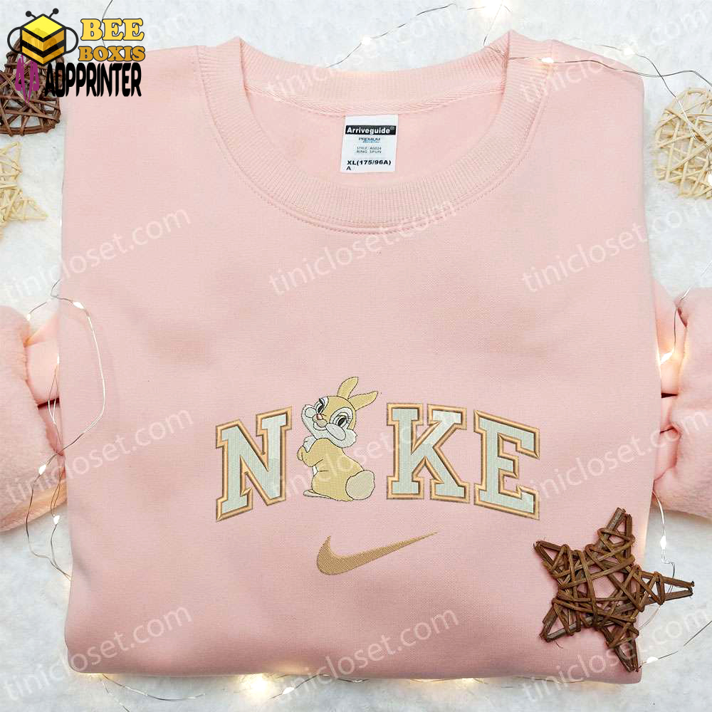 Disney nike x miss bunny embroidered sweatshirt & bambi shirt: best gift ideas for disney fans