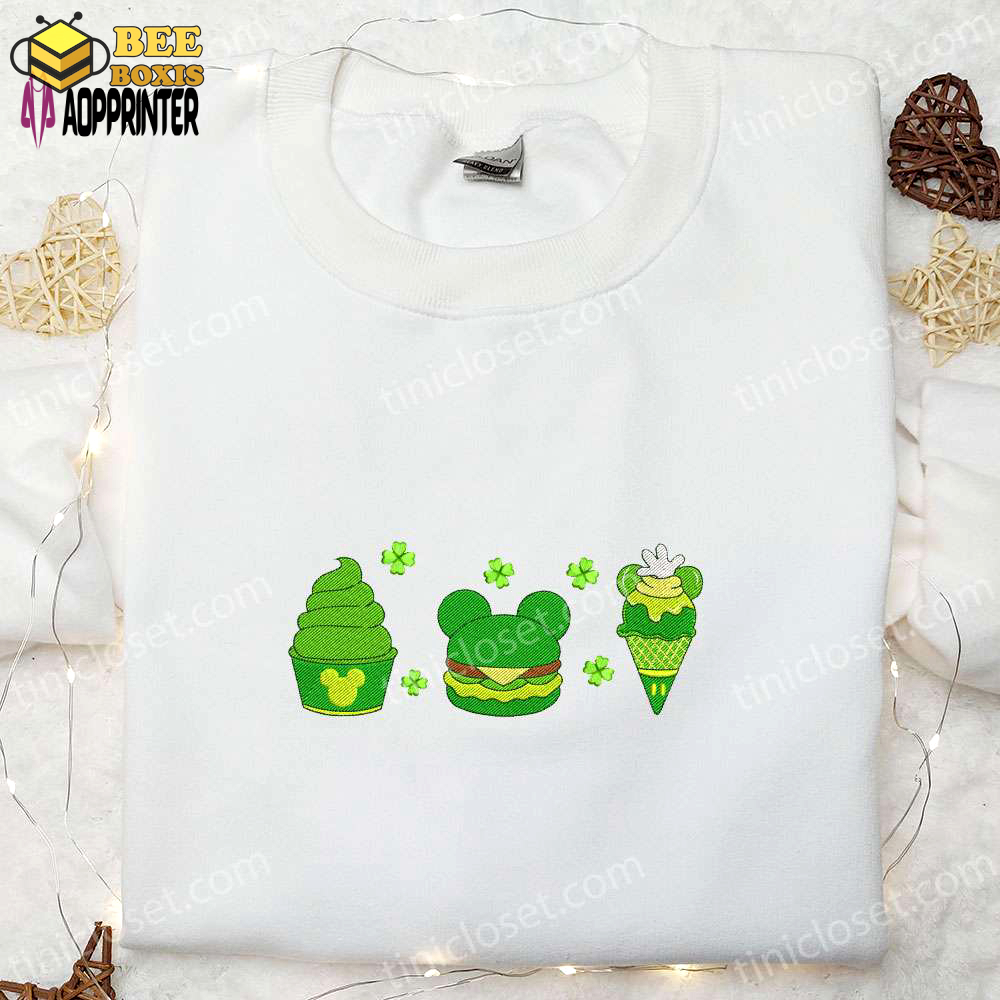 Disney saint patrick’s day snacks shirt & characters hoodie: festive gift ideas