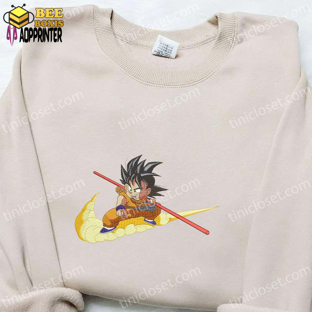 Dragon ball anime shirt goku embroidered tee for true fans
