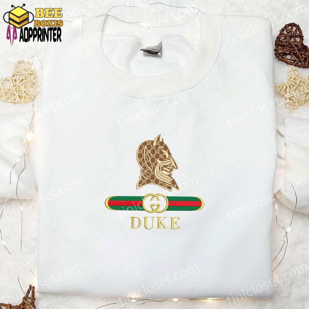 Duke blue devils x gucci embroidered shirt & ncaa sports hoodie – ultimate gift idea!