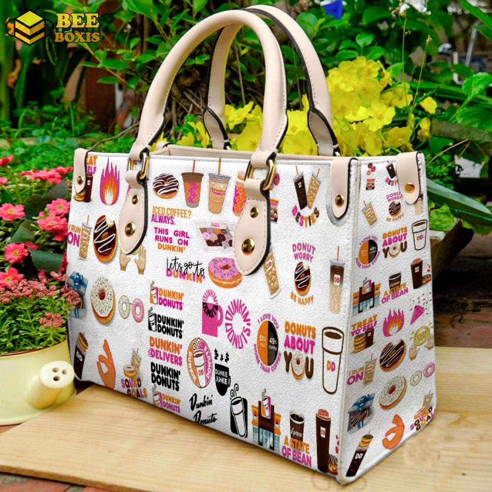 Dunkin donuts leather handbag gift for women