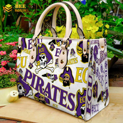 East carolina pirates 1 leather handbag gift for women gift
