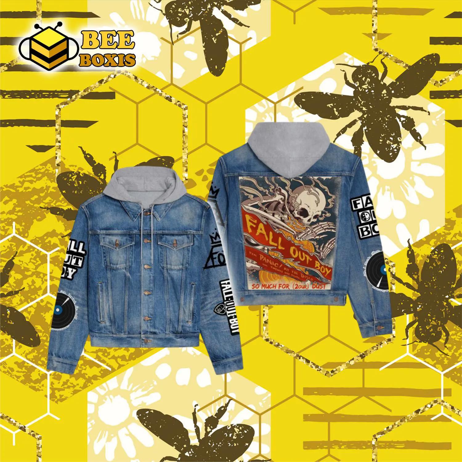 Fall out boy so much for 2our dust hooded denim jacket.png