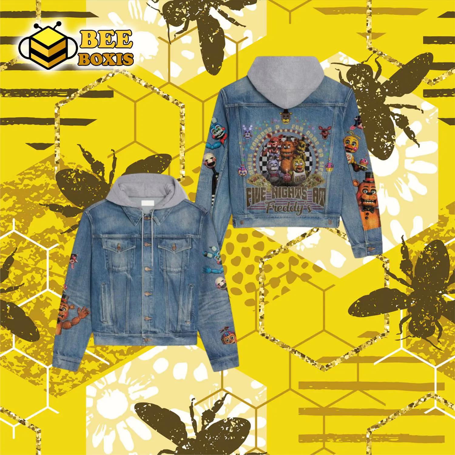 Five nights at freddy’s hooded denim jacket.png