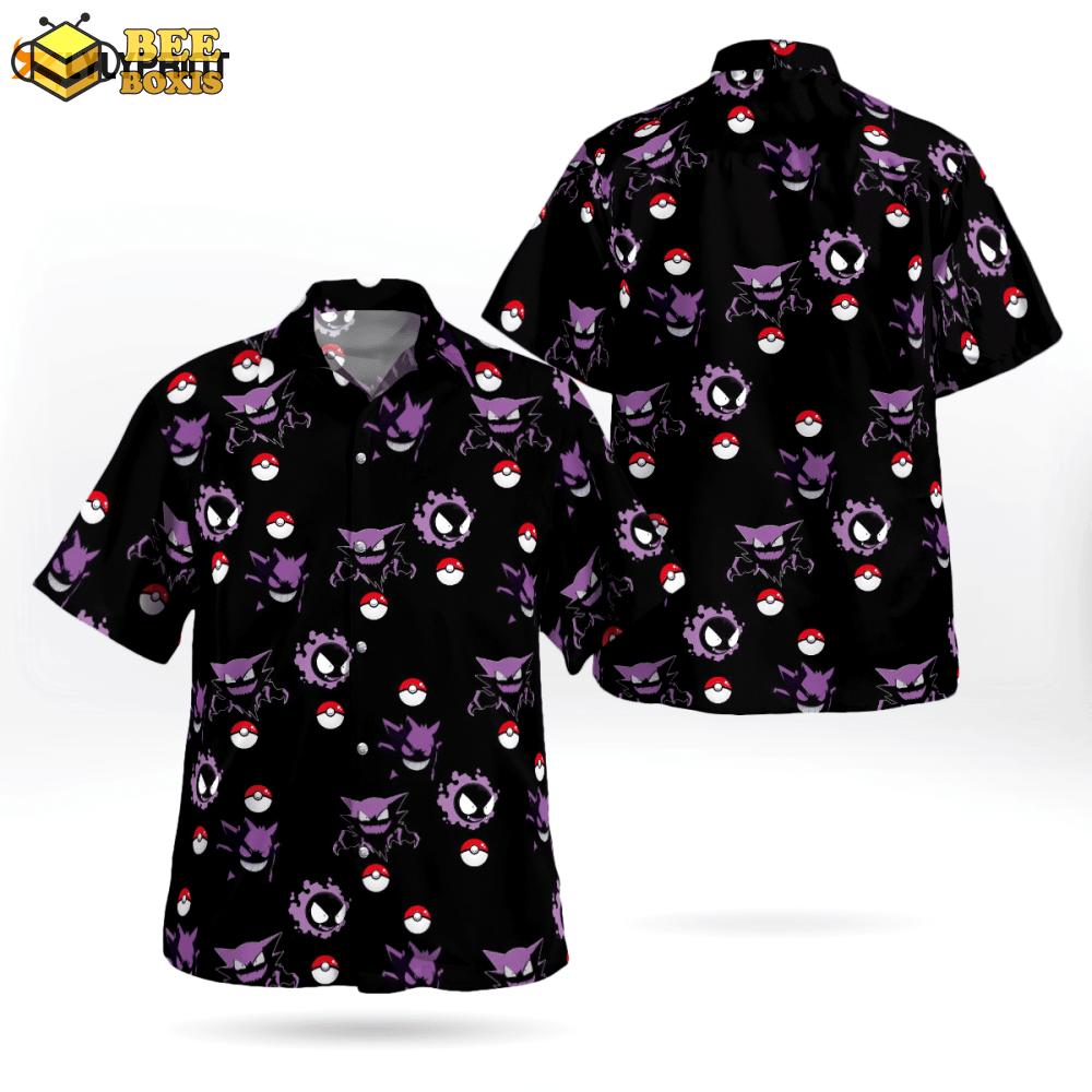 Gengar pokemon hawaiian shirt: a stylish and fun addition for pokemon fans!