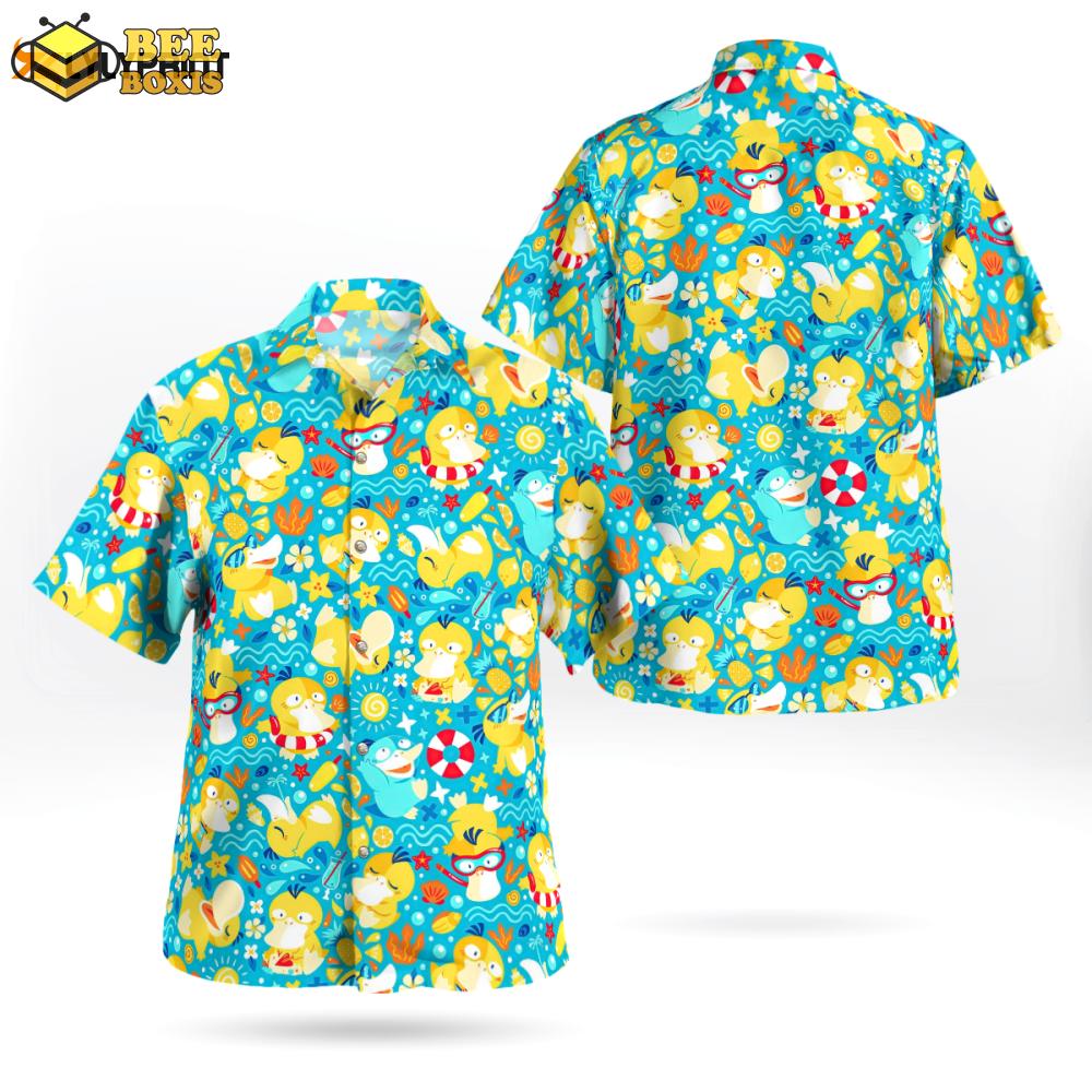Get ready for summer with the stylish koduck pokemon hawaiian shirt