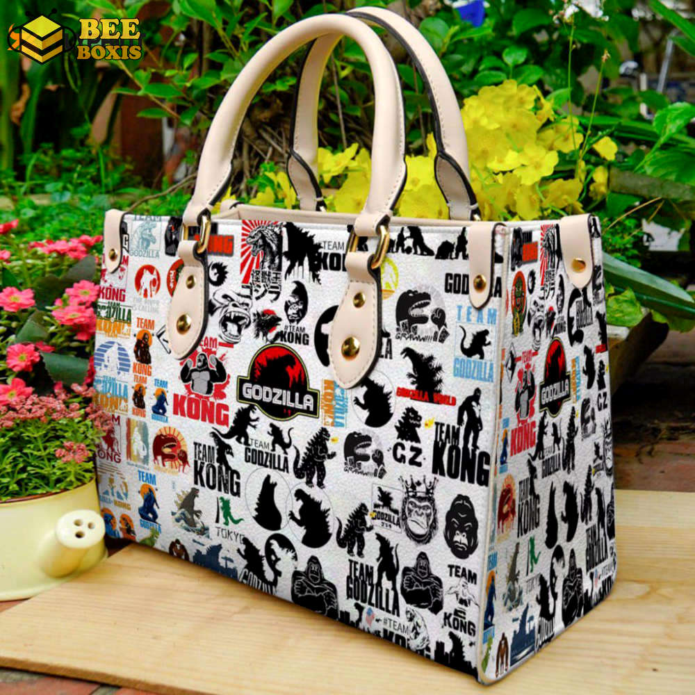 Godzilla leather handbag