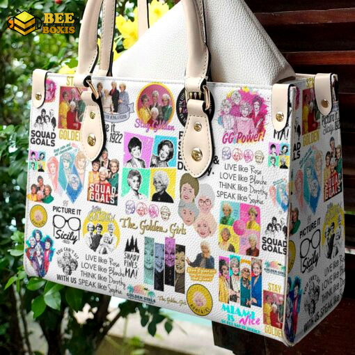 Golden girls 3 leather handbag gift for women