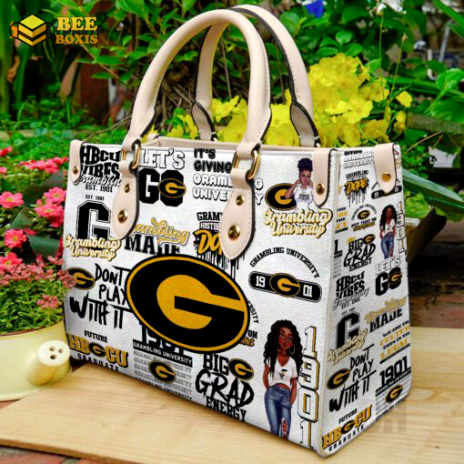 Grambling state tigers leather handbag gift for women