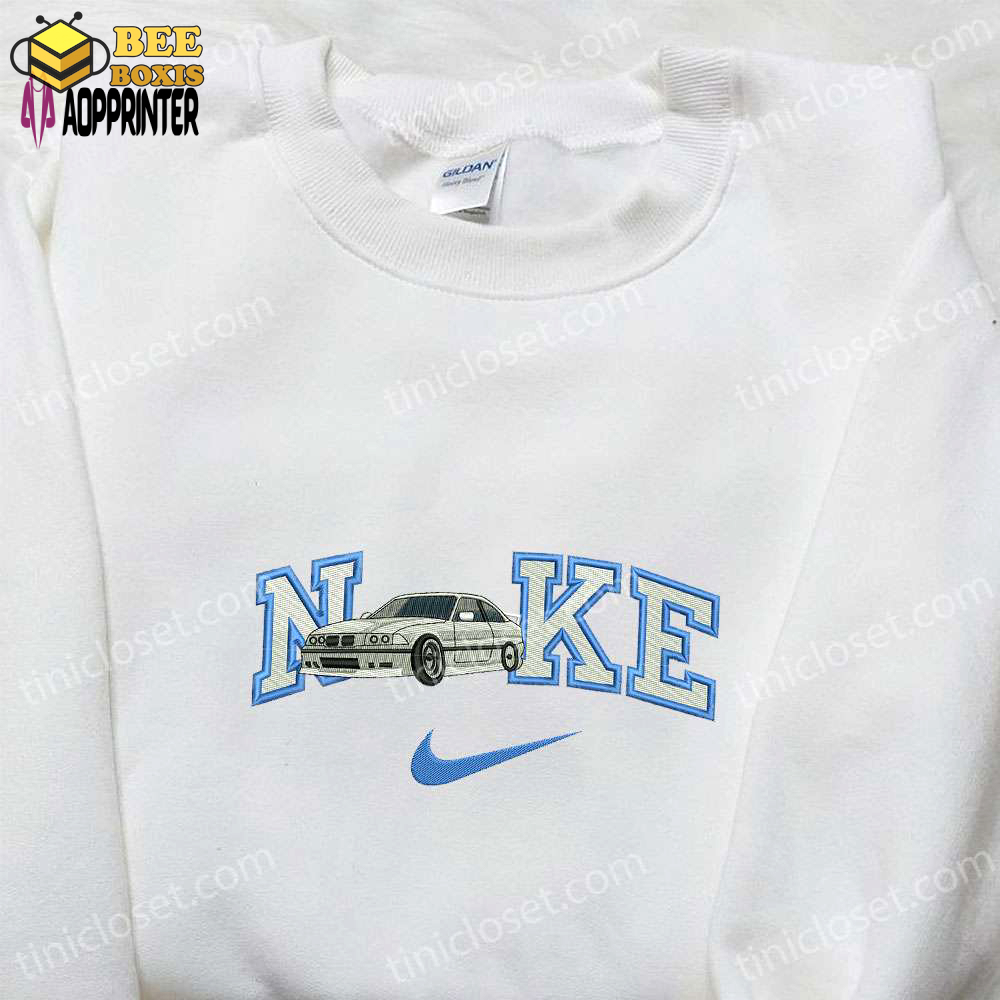 Grey car x nike embroidered shirt & transportations hoodie: best gift ideas