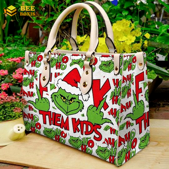 Grinch 8 leather handbag 1