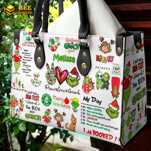 Grinch leather handbag 2