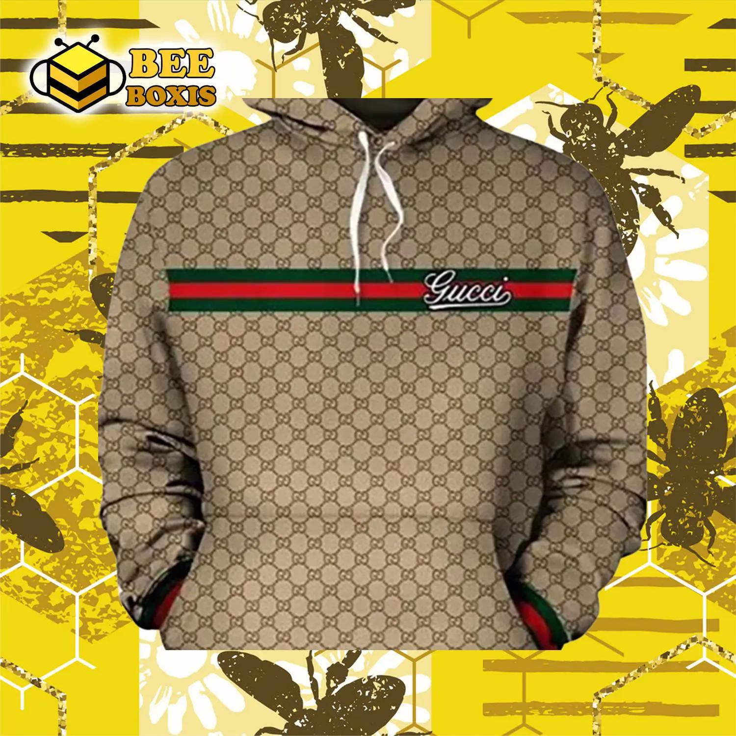 Gucci beige luxury brand unisex hoodie for men women