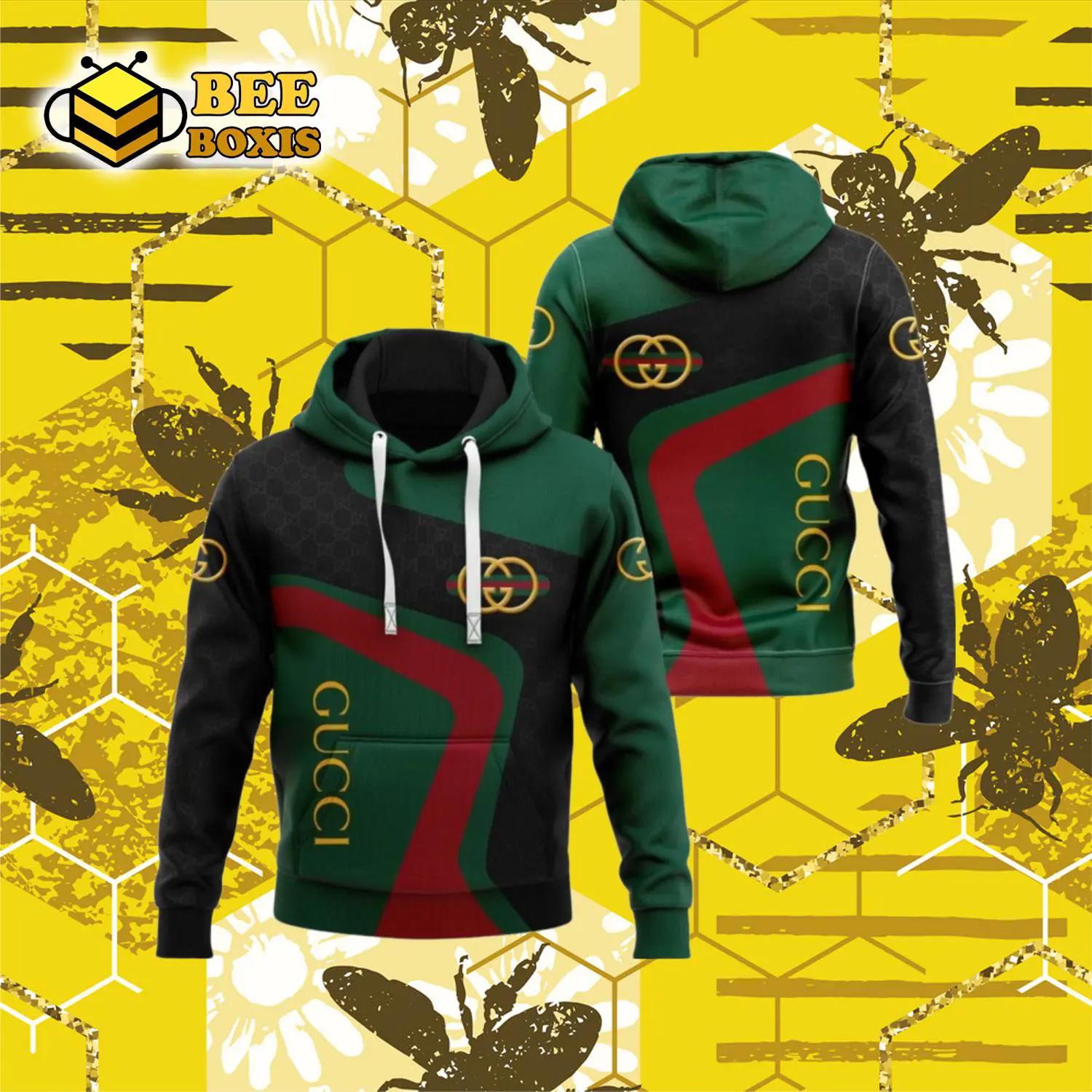 Gucci black green hoodie luxury brand clothing clothes outfit for men