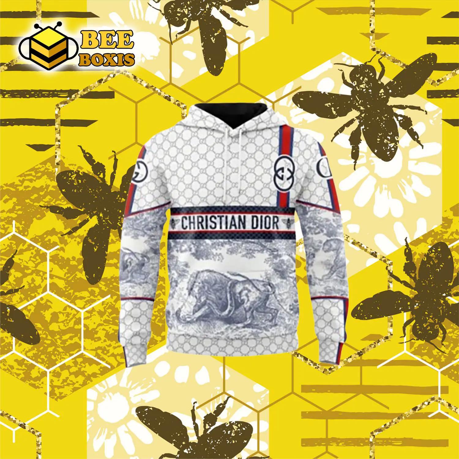 Gucci dior tiger boar unisex hoodie outfit for men women luxury brand clothing