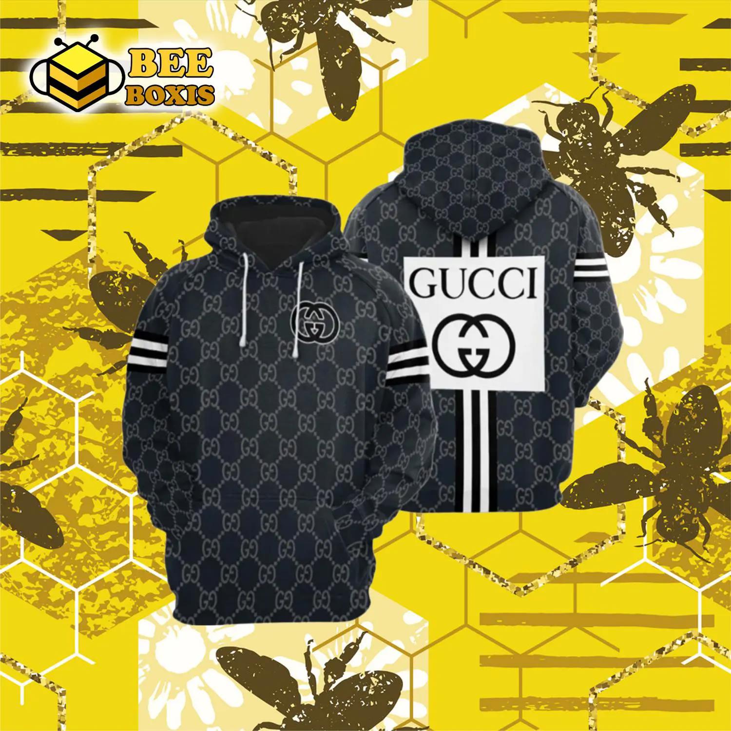 Gucci navy unisex hoodie for men women luxury brand clothing clothes outfit
