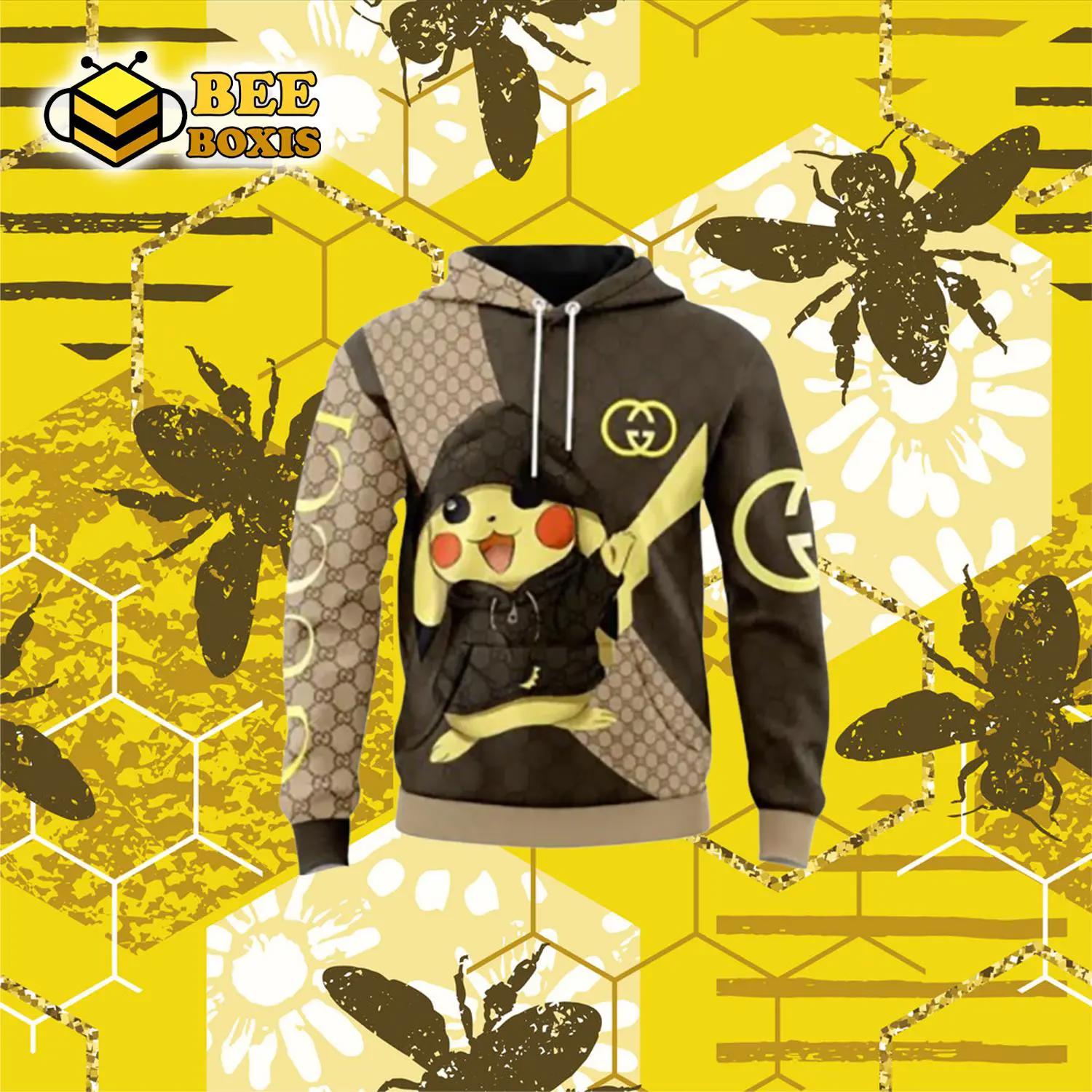 Gucci pokemon unisex hoodie outfit for men women luxury brand clothing