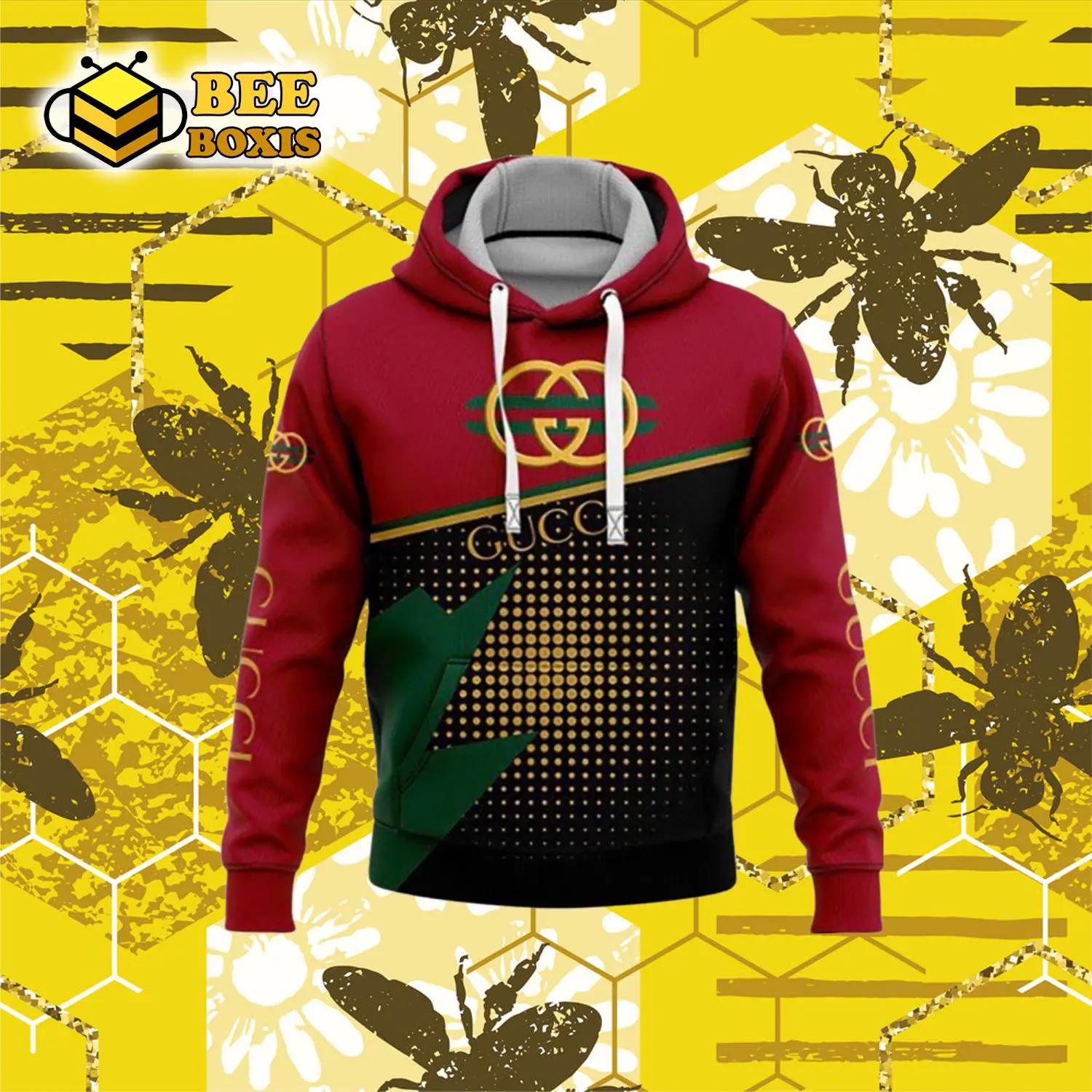 Gucci red green fashion luxury brand hoodie for men women