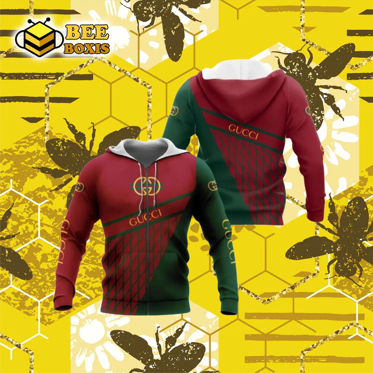 Gucci red luxury brand premium hoodie for men women