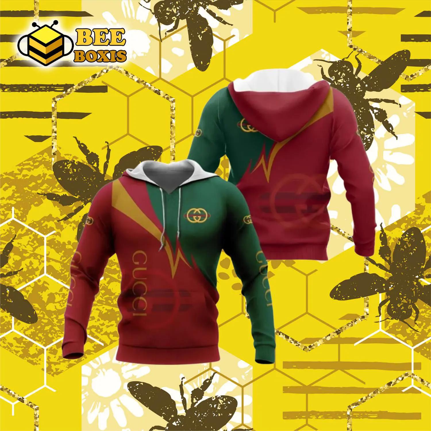 Gucci red unisex hoodie for men women luxury brand clothing clothes outfit