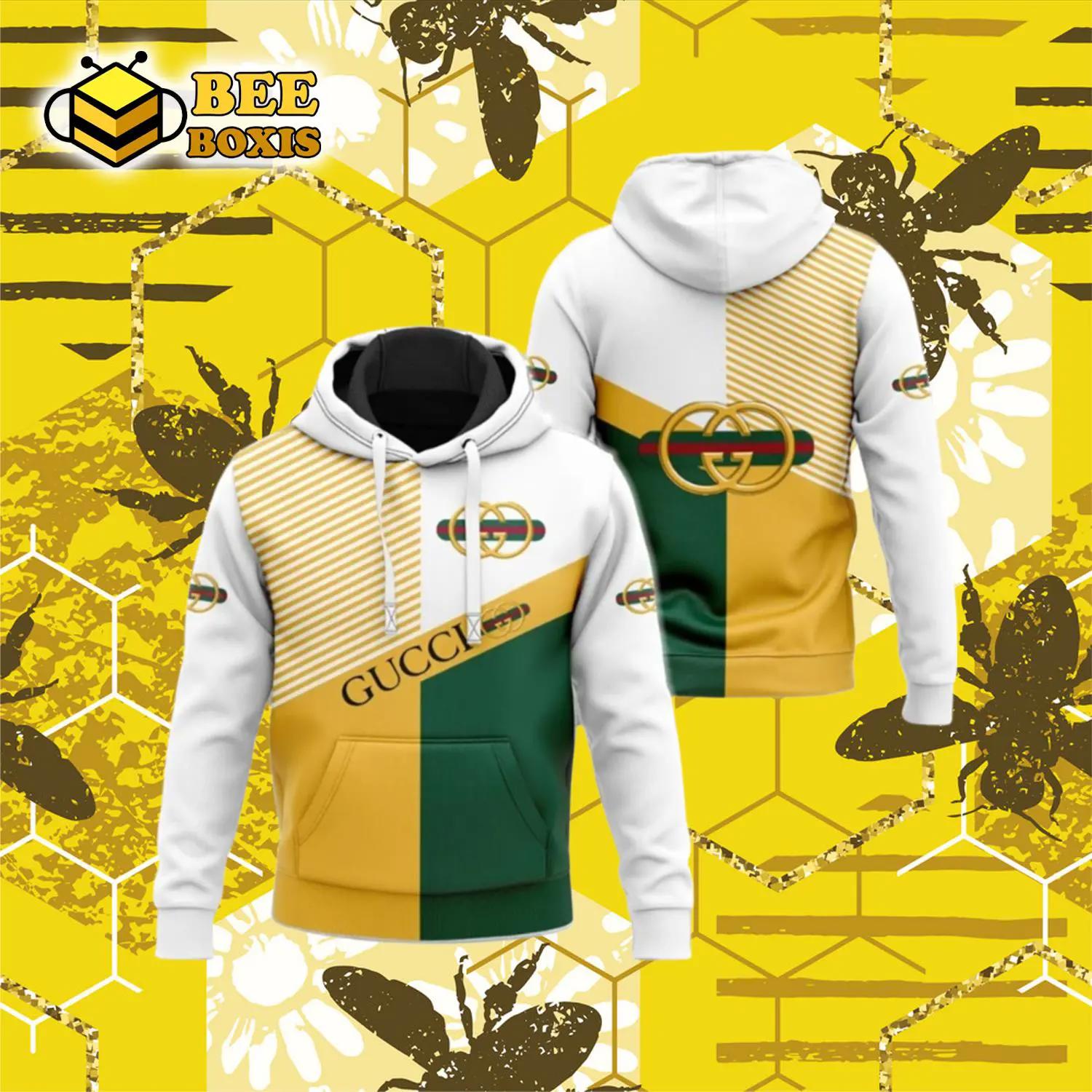 Gucci yellow green luxury brand premium hoodie for men women