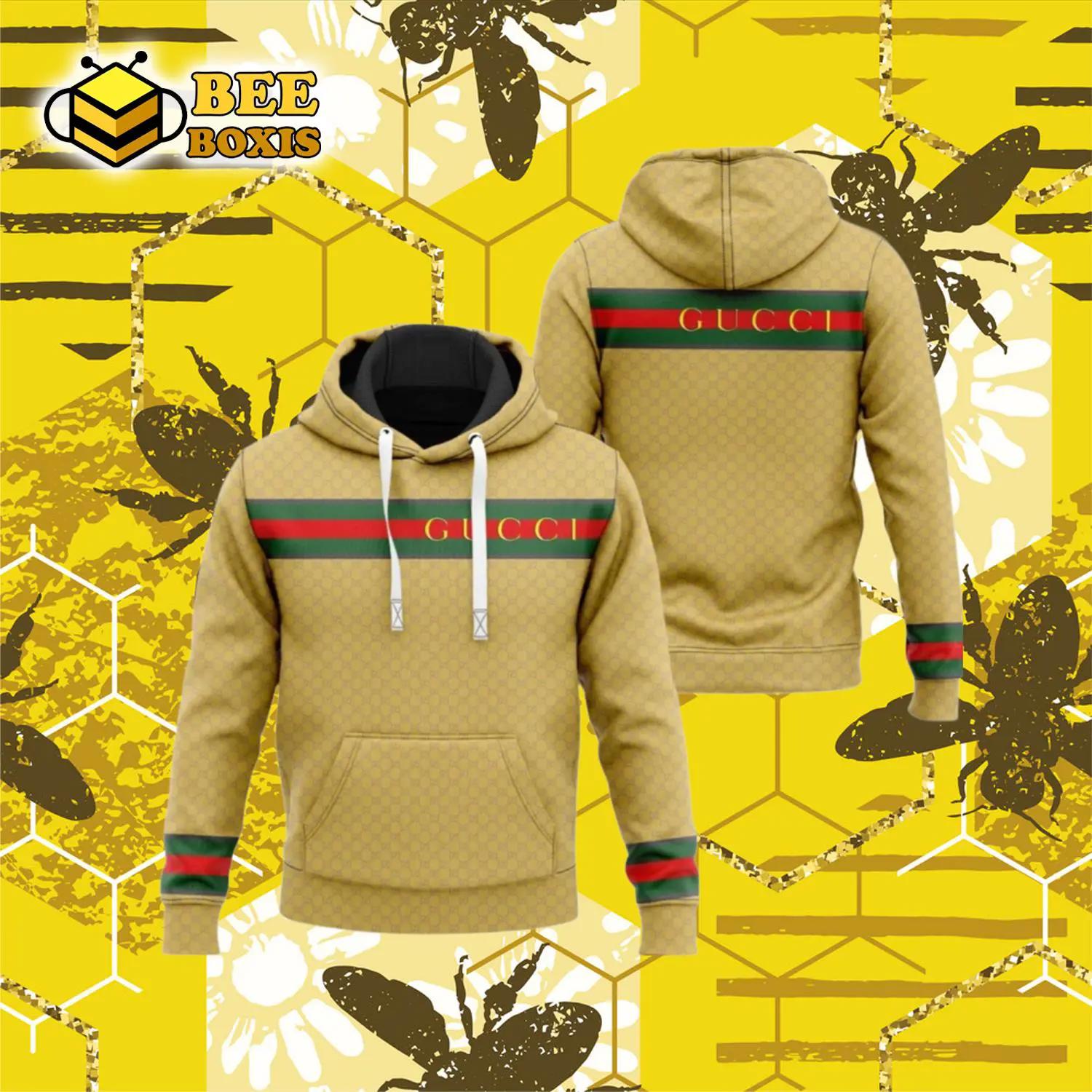 Gucci yellow luxury unisex hoodie luxury brand outfit for men women