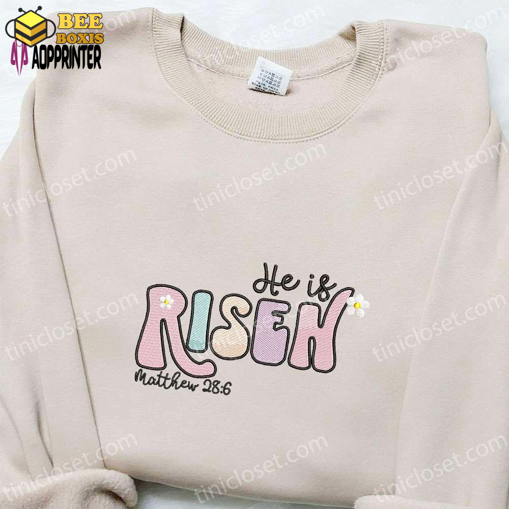 He is risen embroidered shirt & thanksgiving day hoodie – best holiday gift ideas!