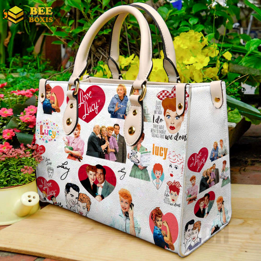I love lucy leather handbag gift for women