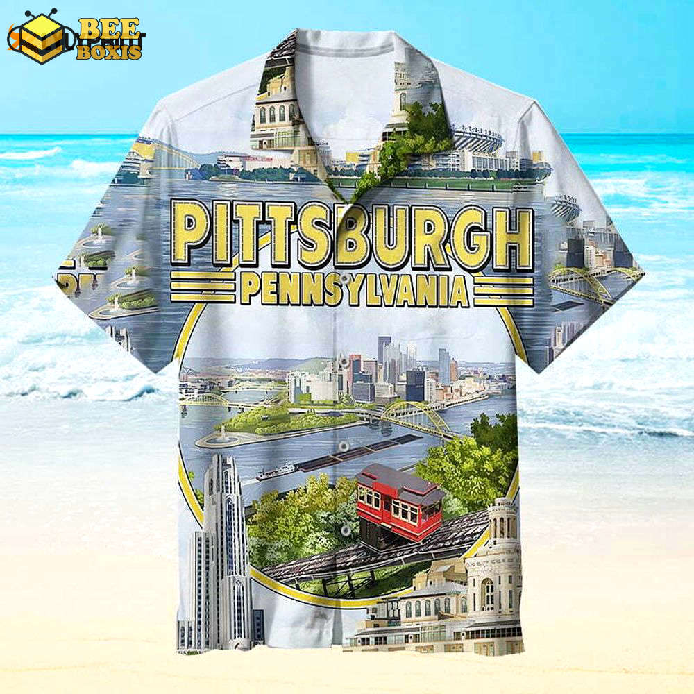 I love pittsburgh hawaiian shirt summer gift for men women