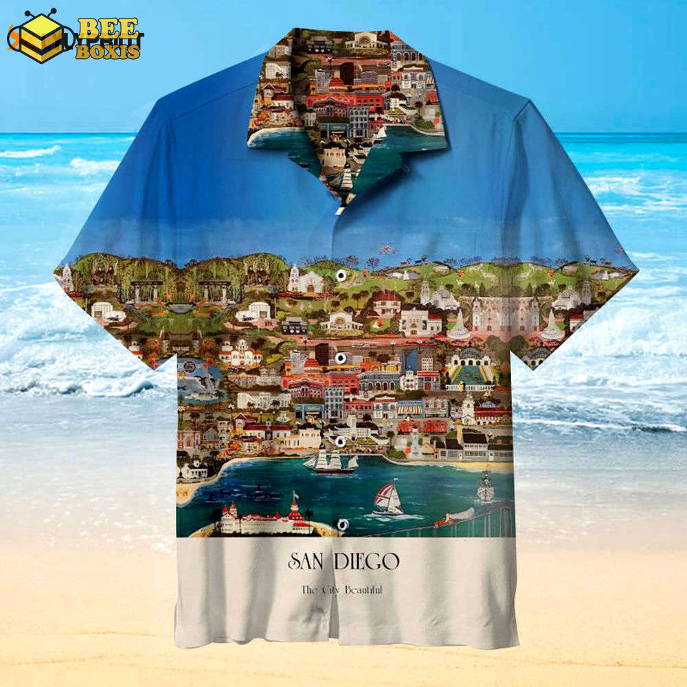 I love san diego hawaiian shirt
