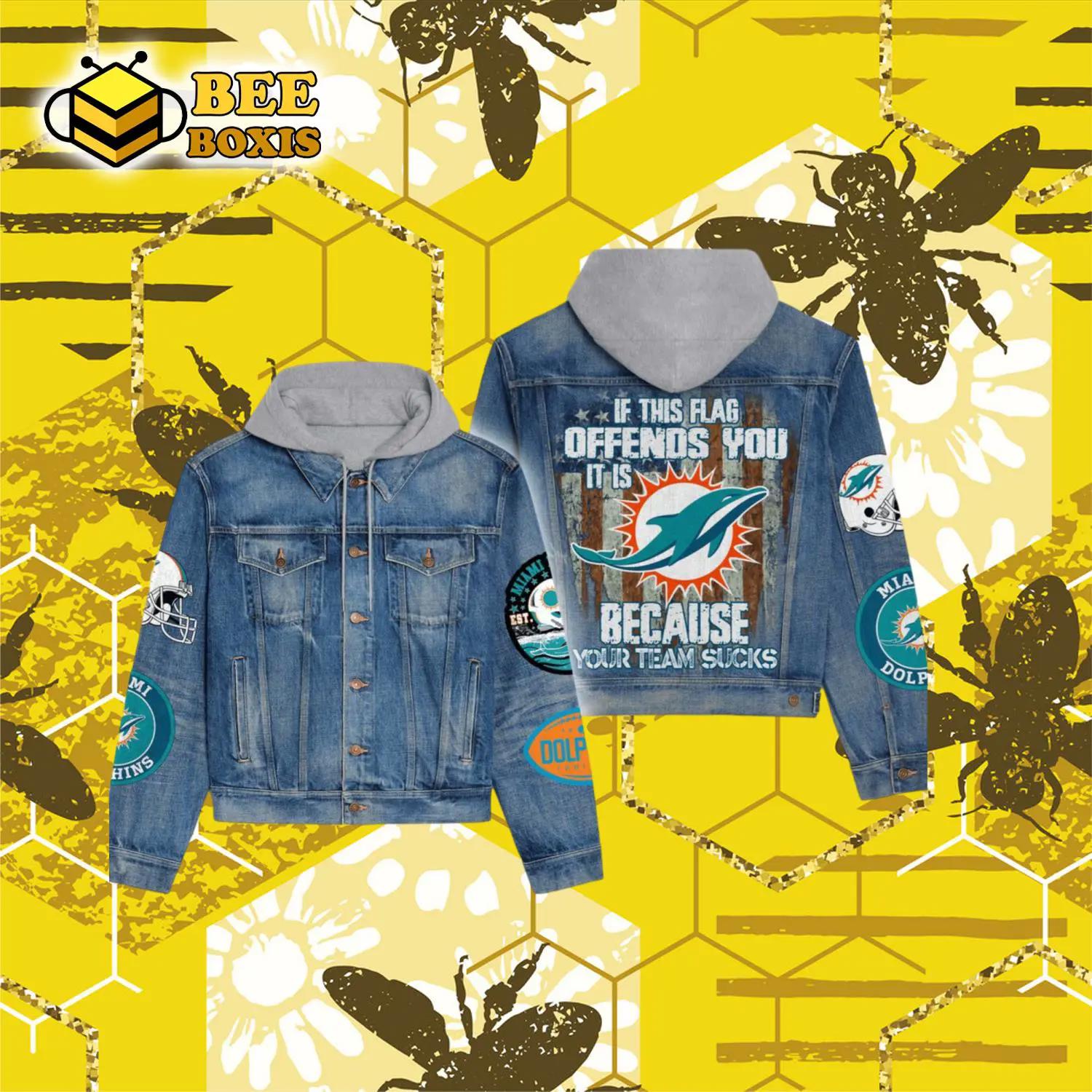 If this flag offends you because your team sucks dolphins hooded denim jacket.png
