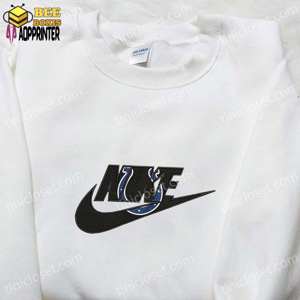 Indianapolis colts nike embroidered shirt & hoodie: perfect nfl sports gift ideas