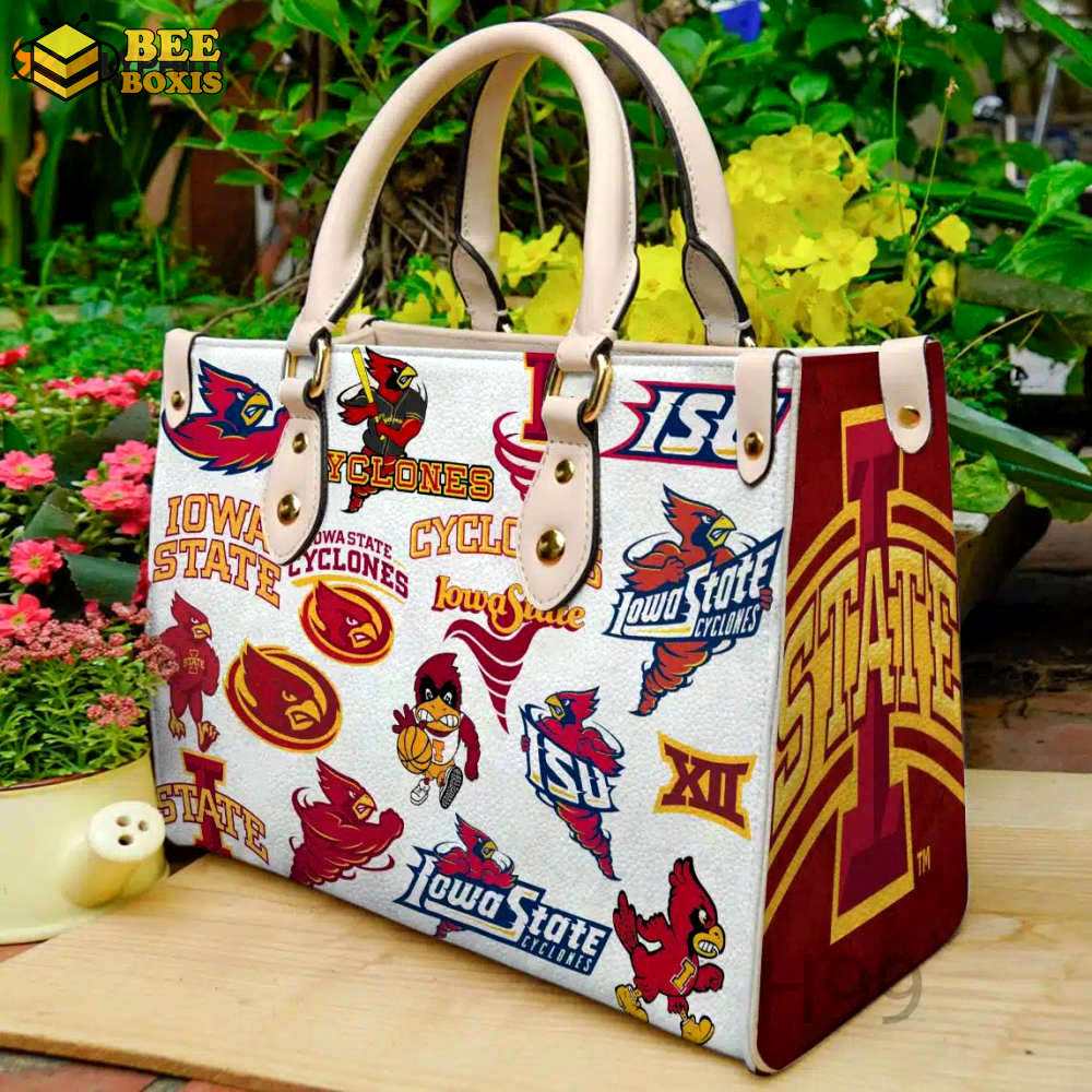 Iowa state cyclones 1 leather handbag for women gift